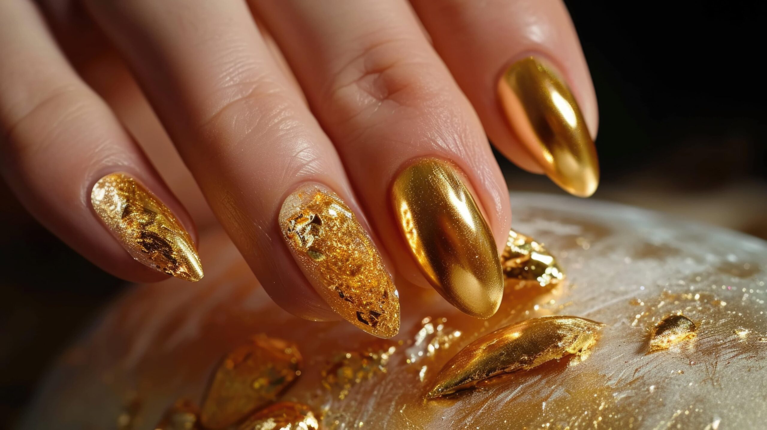 luxurious-golden-manicure-with-glitter-accents-min-min